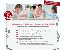 Tablet Screenshot of plusmalminus.de